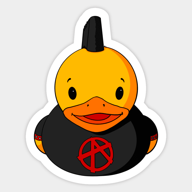 Anarchy Boy Rubber Duck Sticker by Alisha Ober Designs